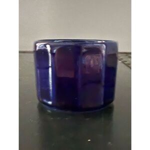 VINTAGE GERZ COBALT BLUE Stoneware W GERMANY Cup/Votive/Dish Small